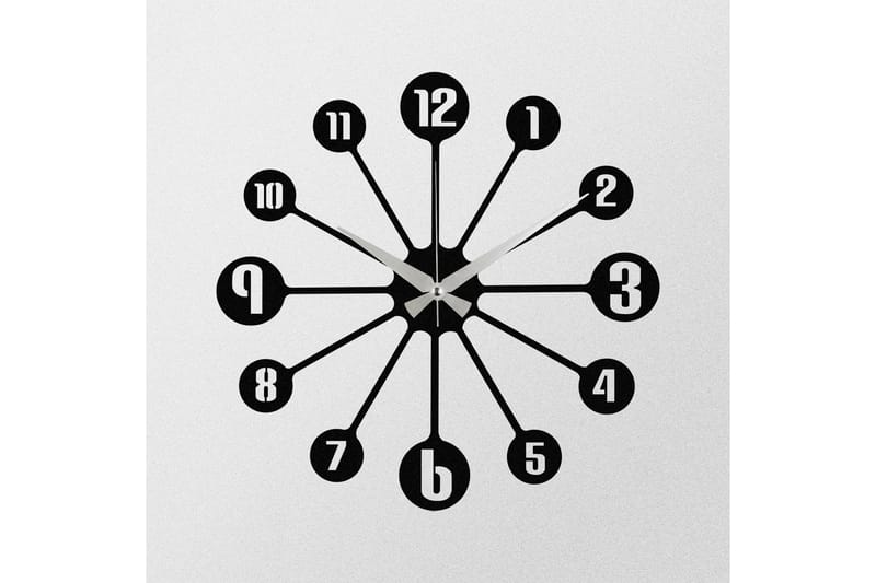 Enzoclock - S014 - Svart - Innredning - Veggdekorasjon - Veggklokke