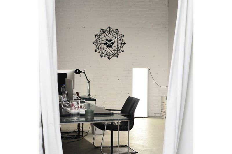 Enzoclock - S015 - Svart - Innredning - Veggdekorasjon - Veggklokke