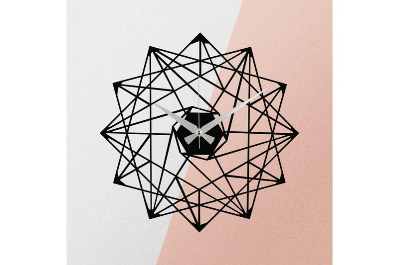 Enzoclock - S015 - Svart - Innredning - Veggdekorasjon - Veggklokke