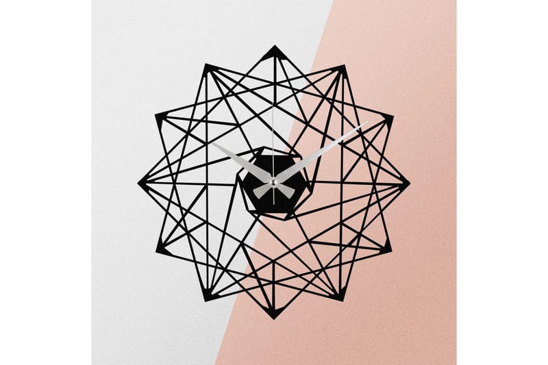 Enzoclock - S015 - Svart - Innredning - Veggdekorasjon - Veggklokke