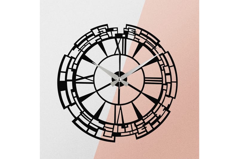 Enzoclock - S016 - Svart - Innredning - Veggdekorasjon - Veggklokke