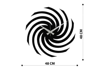 Enzoclock - S023 - Svart - Innredning - Veggdekorasjon - Veggklokke