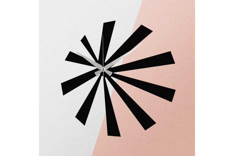 Enzoclock - S024 - Svart - Innredning - Veggdekorasjon - Veggklokke