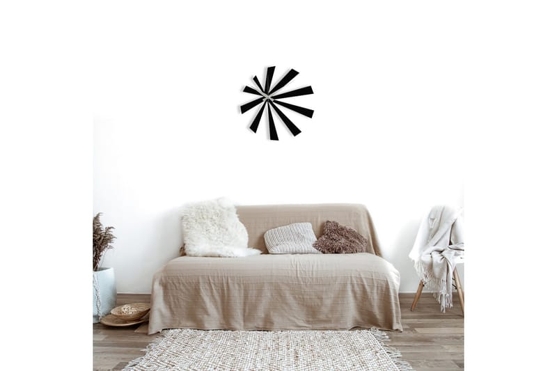 Enzoclock - S024 - Svart - Innredning - Veggdekorasjon - Veggklokke