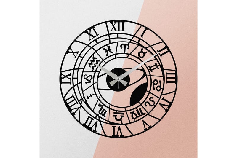 Enzoclock - S025 - Svart - Innredning - Veggdekorasjon - Veggklokke