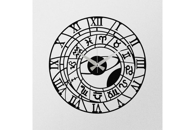 Enzoclock - S025 - Svart - Innredning - Veggdekorasjon - Veggklokke