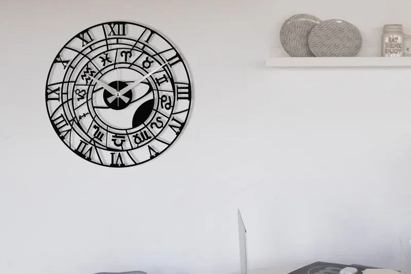 Enzoclock - S025, Svart