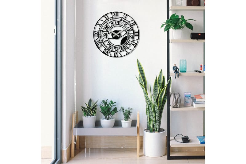 Enzoclock - S025 - Svart - Innredning - Veggdekorasjon - Veggklokke