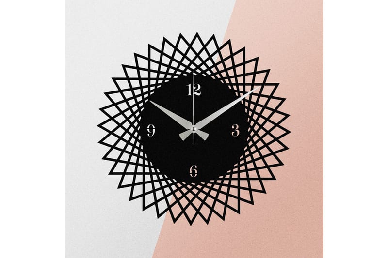 Enzoclock - S026 - Svart - Innredning - Veggdekorasjon - Veggklokke