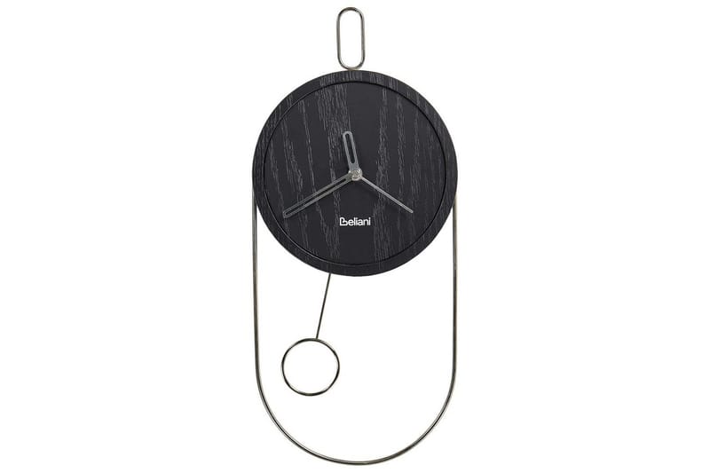 Pendelur Beliani Sierre Ljus trä/svart Black||Silver - Innredning - Veggdekorasjon - Veggklokke - Urverk til veggklokke
