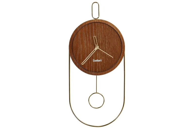 Pendelur Beliani Sierre Ljus trä/svart Dark colored wood||GOLD, undefined