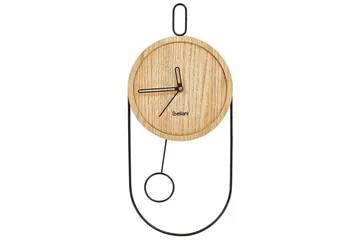 Pendelur Beliani Sierre Ljus trä/svart Light colored wood||Black - Innredning - Veggdekorasjon - Veggklokke - Urverk til veggklokke