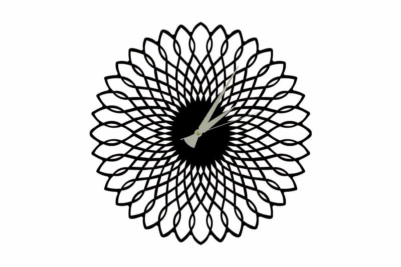Salechard Veggklokke 50x50 cm - Metall/Svart - Innredning - Veggdekorasjon - Veggklokke