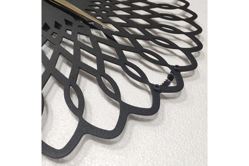 Salechard Veggklokke 50x50 cm - Metall/Svart - Innredning - Veggdekorasjon - Veggklokke