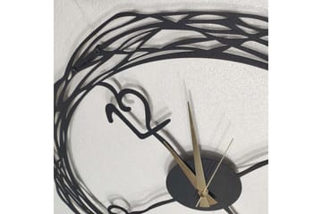 Salechard Veggklokke 50x50 cm - Metall/Svart - Innredning - Veggdekorasjon - Veggklokke