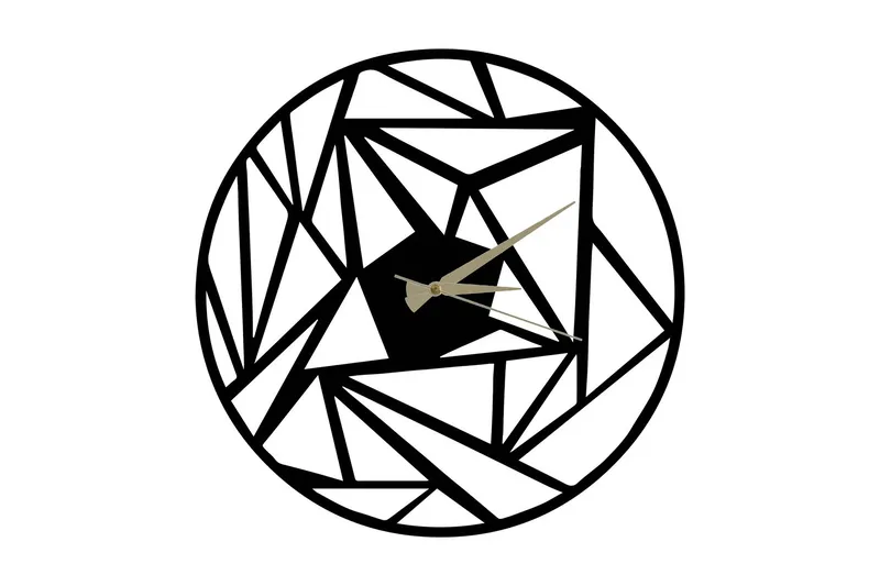 Salechard Veggklokke 50x50 cm VP Italy, Metall/Svart