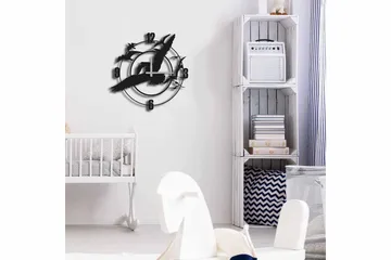 Shentala Veggklokke 49x49 cm - Metall/Svart - Innredning - Veggdekorasjon - Veggklokke