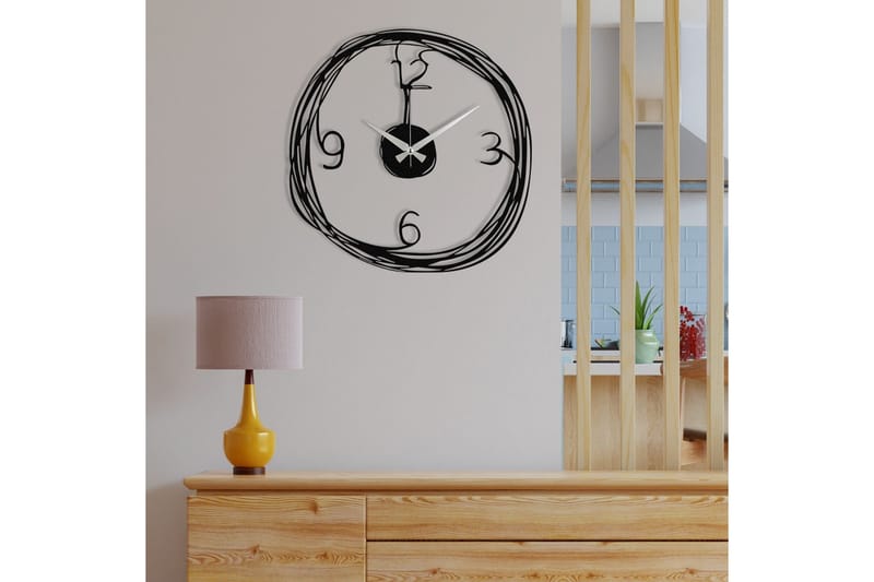 Stompeton Veggklokke - Svart - Innredning - Veggdekorasjon - Veggklokke