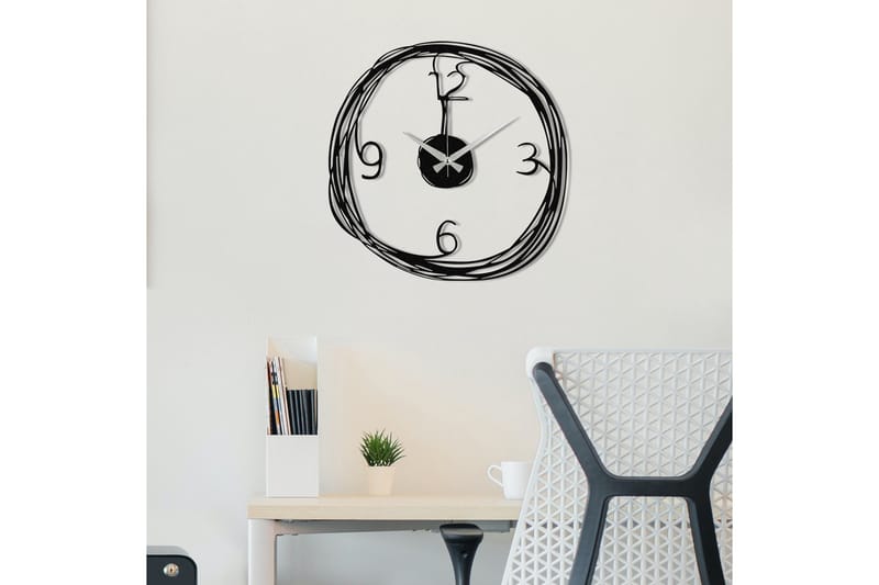 Stompeton Veggklokke - Svart - Innredning - Veggdekorasjon - Veggklokke