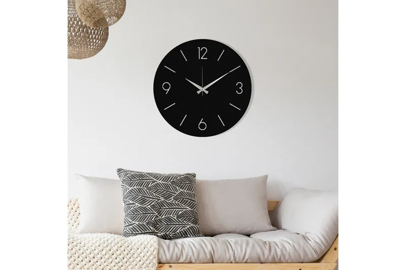 Trevwela - Svart - Innredning - Veggdekorasjon - Veggklokke