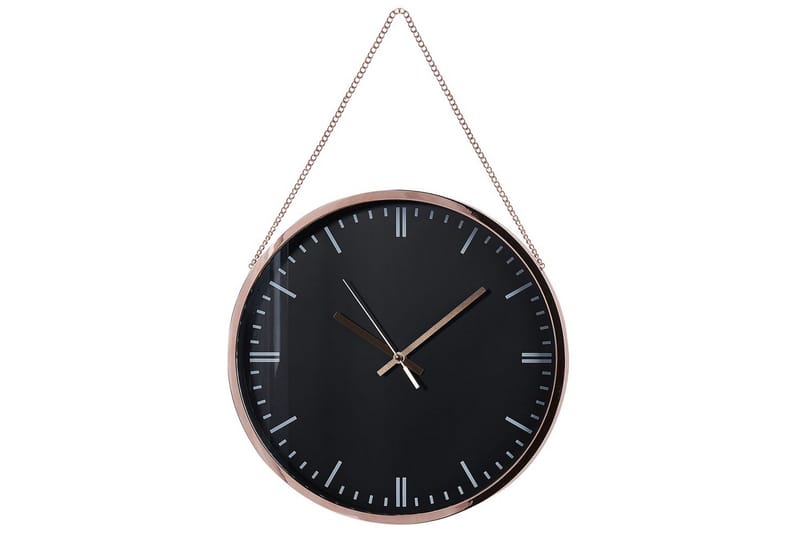 Väggklocka Beliani Bezas Black||Copper, undefined