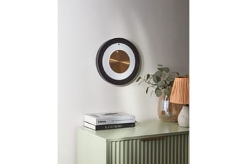Väggklocka Beliani Cluses Black||White||GOLD - Innredning - Veggdekorasjon - Veggklokke - Urverk til veggklokke