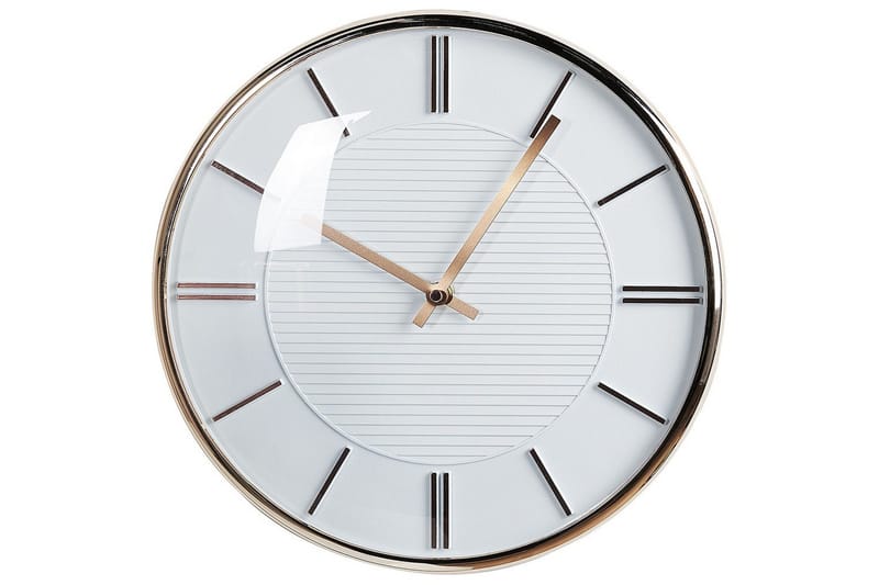 Väggklocka Beliani Daroca Grå/koppar White||GOLD, undefined