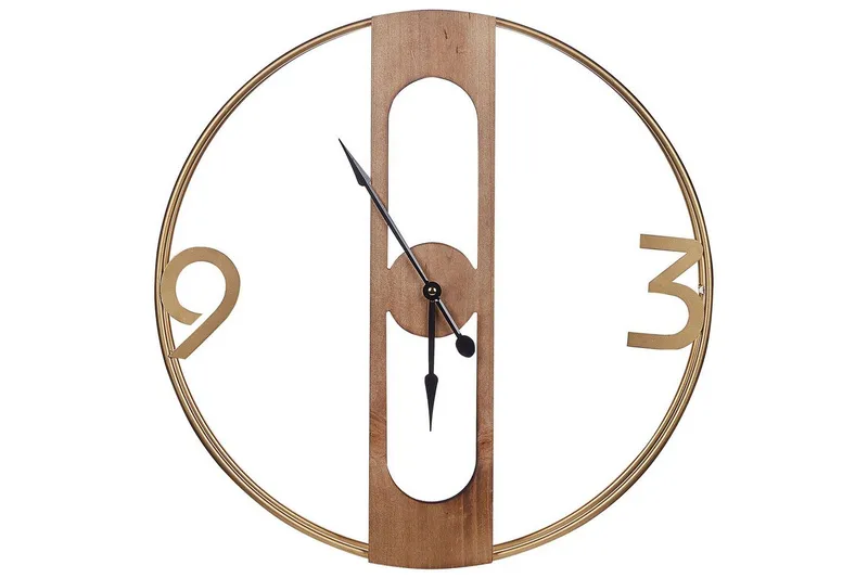 Väggklocka Beliani Mulhouse Light colored wood, undefined