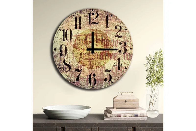 Veggdekorasjon MDF Klokke - Innredning - Veggdekorasjon - Veggklokke