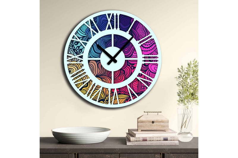 Veggdekorasjon MDF Klokke - Innredning - Veggdekorasjon - Veggklokke