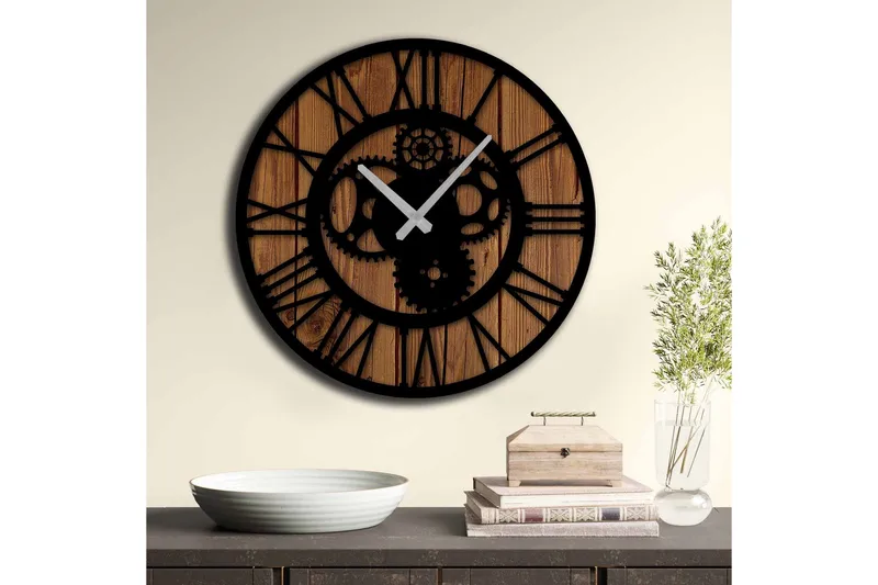 Veggdekorasjon MDF Klokke - Innredning - Veggdekorasjon - Veggklokke