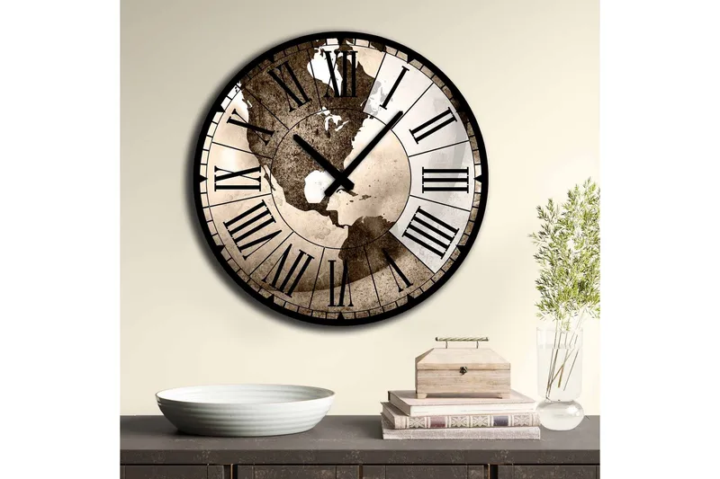 Veggdekorasjon MDF Klokke - Innredning - Veggdekorasjon - Veggklokke