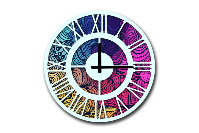 Veggdekorasjon MDF Klokke - Innredning - Veggdekorasjon - Veggklokke