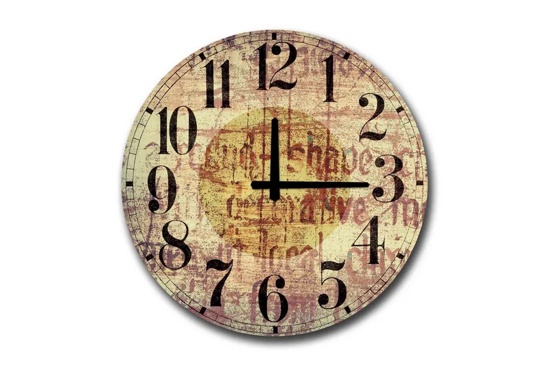 Veggdekorasjon MDF Klokke, undefined