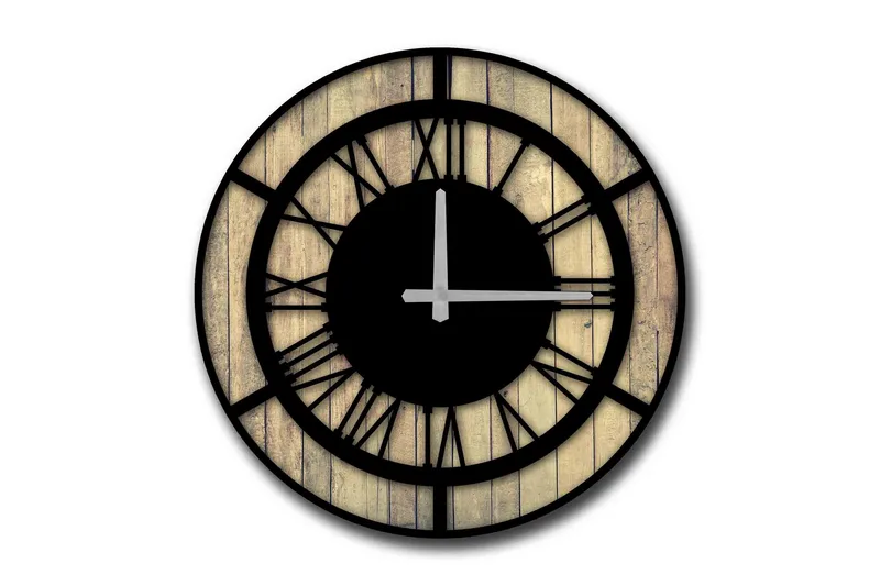 Veggdekorasjon MDF Klokke, undefined