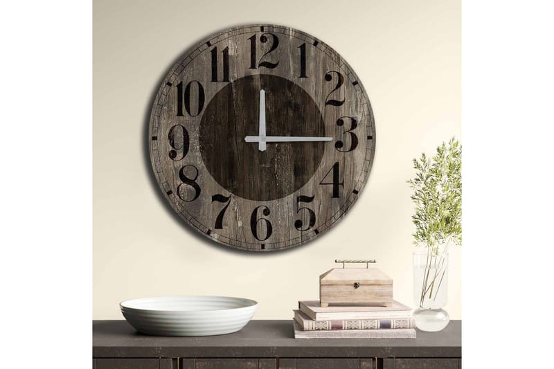 Veggdekorasjon MDF Klokke - Innredning - Veggdekorasjon - Veggklokke