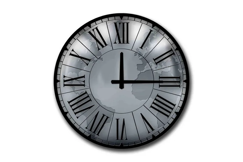 Veggdekorasjon MDF Klokke, undefined