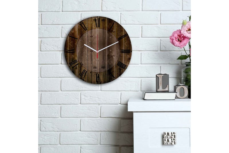 Veggdekorasjon MDF Klokke - Innredning - Veggdekorasjon - Veggklokke