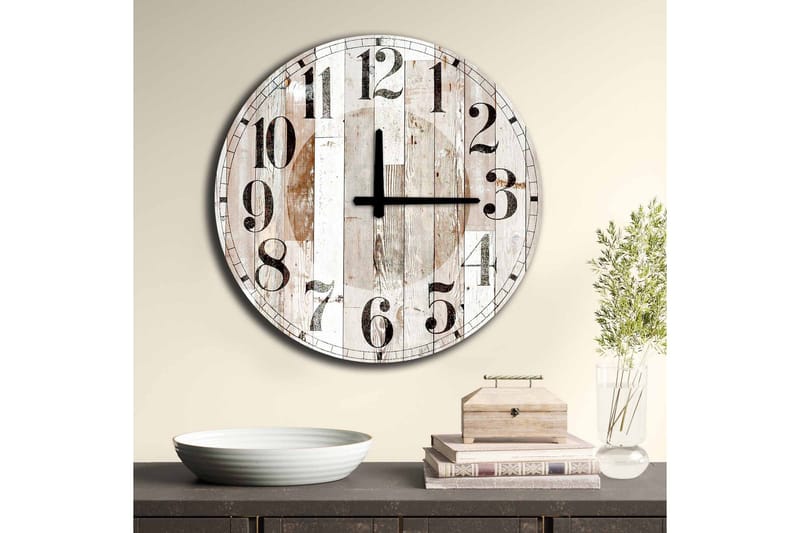 Veggdekorasjon MDF Klokke - Innredning - Veggdekorasjon - Veggklokke