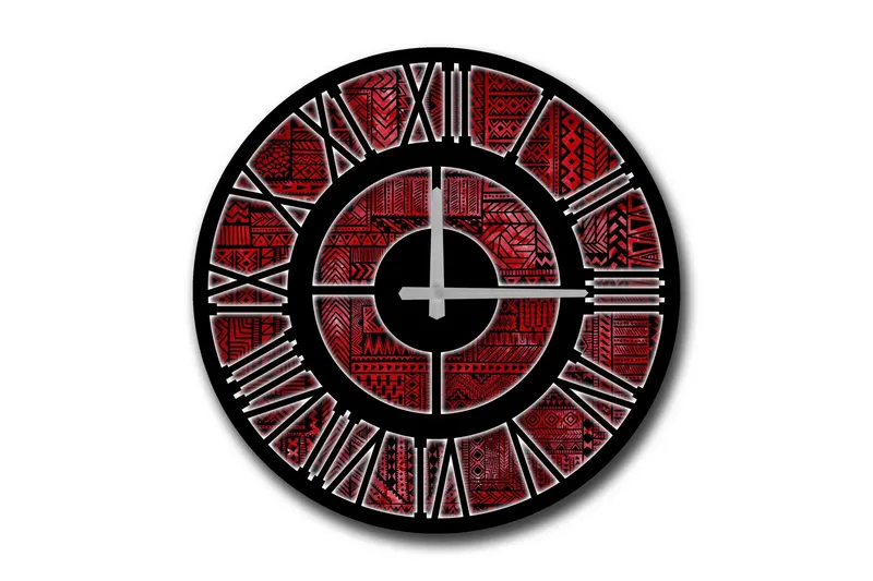 Veggdekorasjon MDF Klokke, undefined