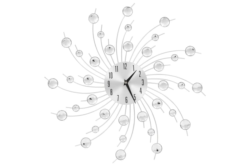 Veggklokke med kvartsurverk 50 cm moderne design - Dekorasjon - Veggklokke