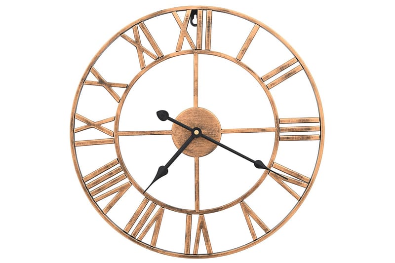 Veggklokke metall 40 cm gylden - Gull - Innredning - Veggdekorasjon - Veggklokke