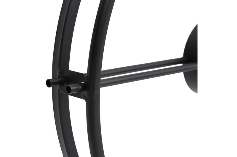 Veggklokke svart 52 cm jern - Svart - Innredning - Veggdekorasjon - Veggklokke