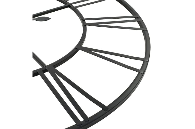 Veggklokke vintage med kvarts-urverk 80 cm XXL metallfarget - Innredning - Veggdekorasjon - Veggklokke