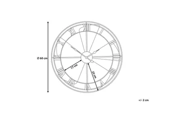 Wikon Veggklokke 60 cm - Flerfarget - Innredning - Veggdekorasjon - Veggklokke