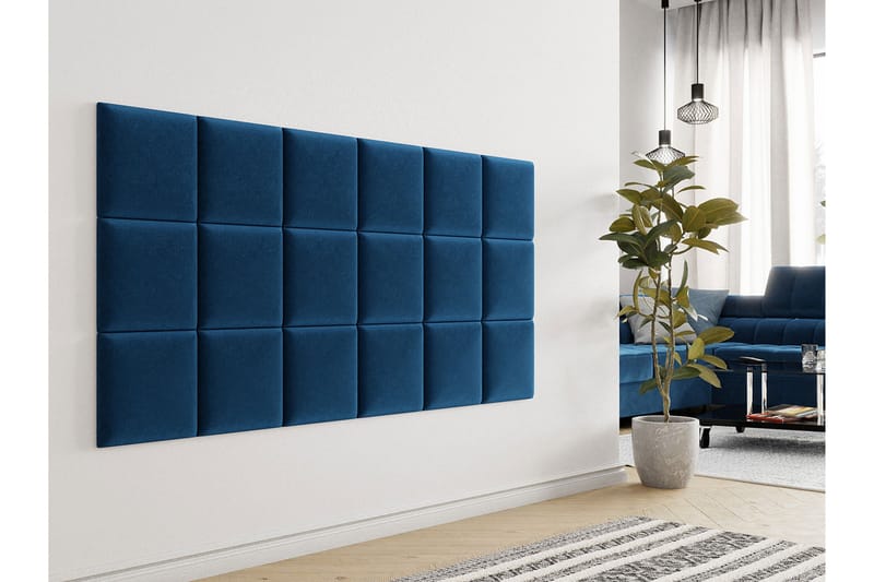 Lornel Stoppet Veggpanel 30x30 cm - Blå - Innredning - Veggdekorasjon