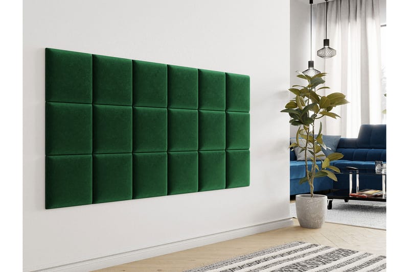 Lornel Stoppet Veggpanel 30x30 cm - Grønn - Innredning - Veggdekorasjon