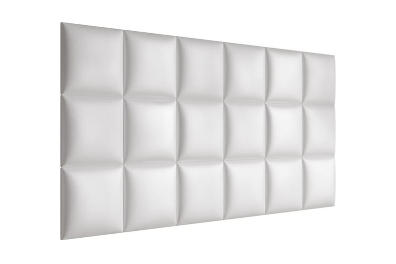 Lornel Stoppet Veggpanel 30x30 cm - Hvit - Innredning - Veggdekorasjon
