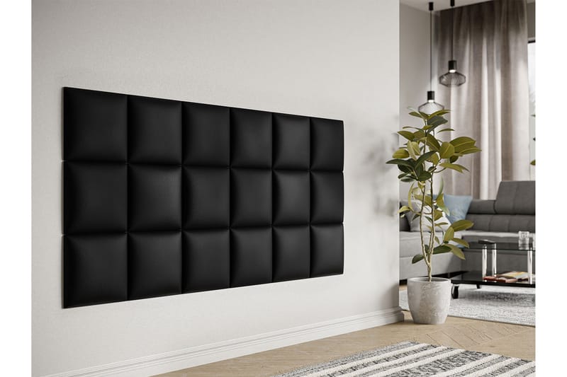 Lornel Stoppet Veggpanel 30x30 cm - Mørkegrå - Innredning - Veggdekorasjon