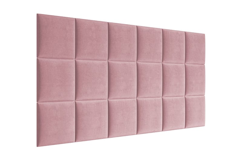 Lornel Stoppet Veggpanel 30x30 cm - Rosa - Innredning - Veggdekorasjon